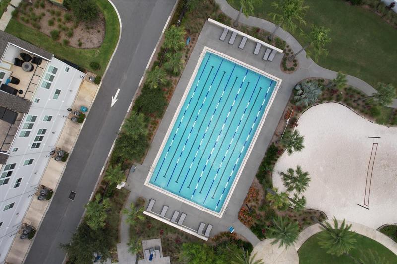 Lap pool included in amenities.