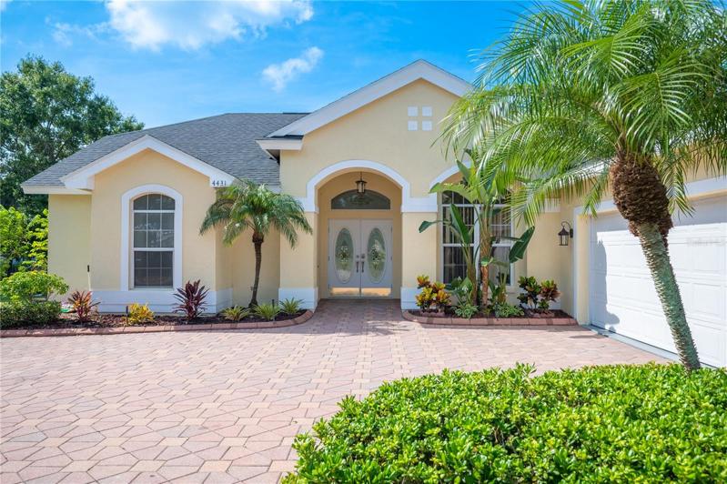 Beautiful pavered driveway