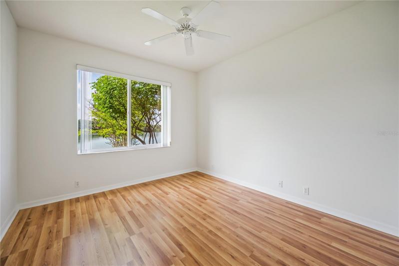 Bedroom 3 has a window overlookin gthe lake