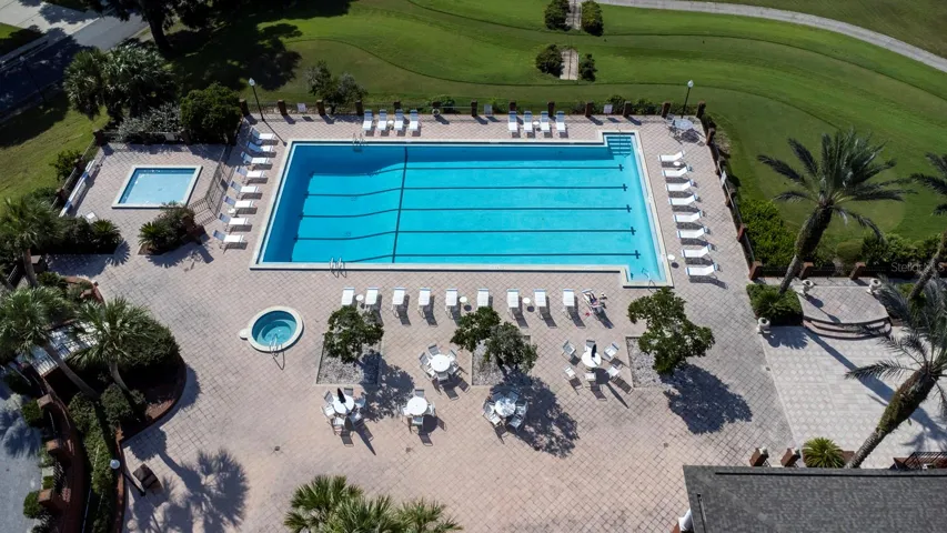Resort style lap pool