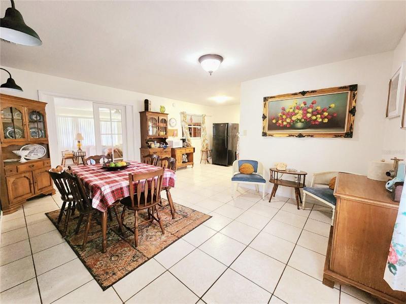 From Hallway to Open Dining/Sitting Area