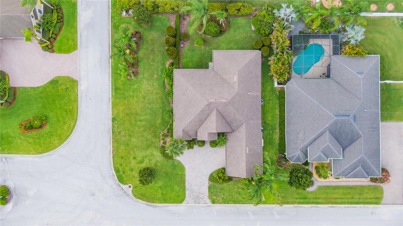 Aerial view of home