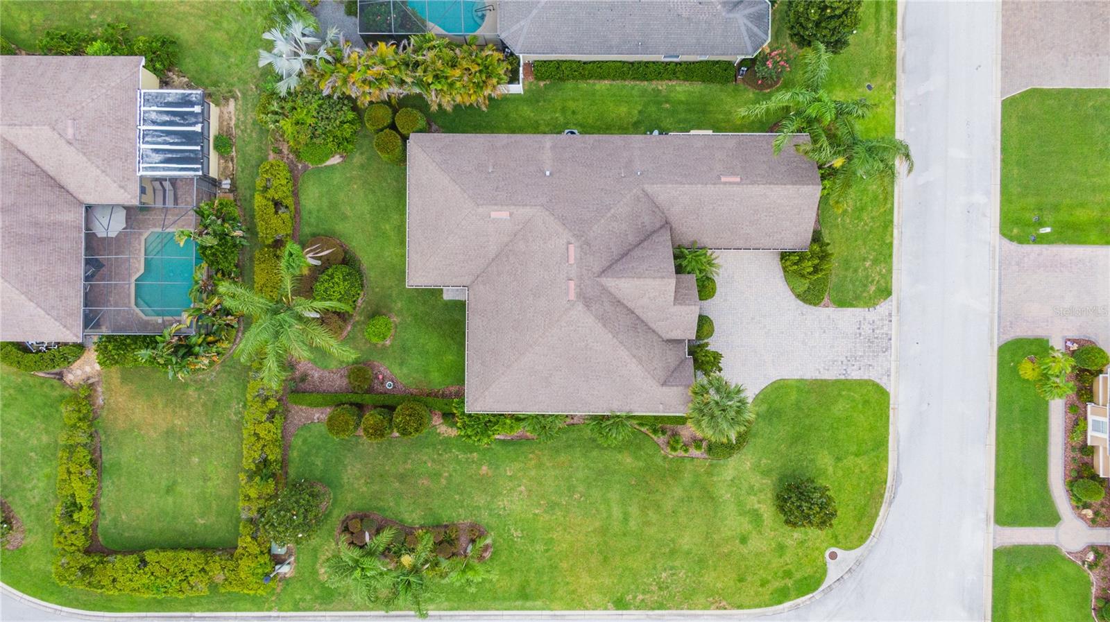 Aerial view of home