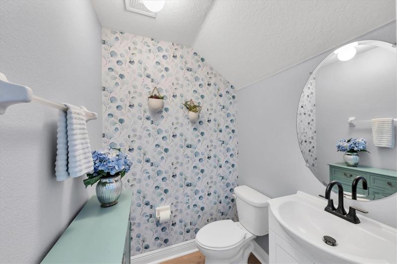 1/2 bathroom downstairs