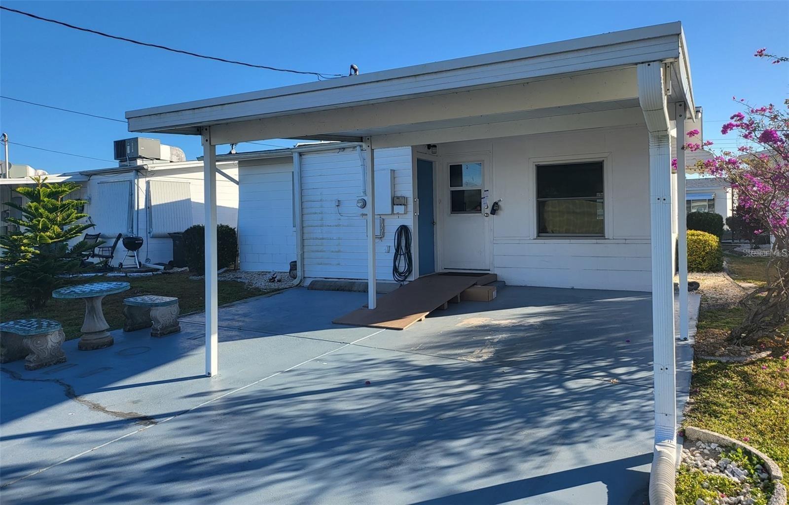Rear of home