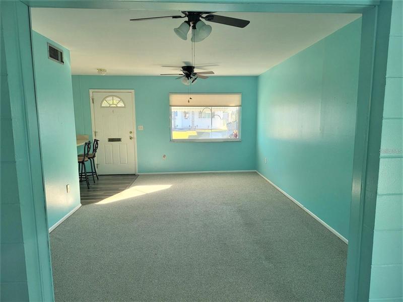 Great room facing entry