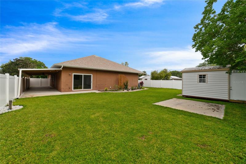 The property is fully fenced for privacy with a covered patio, shed for storage and plenty of green space to create the backyard of your dreams!