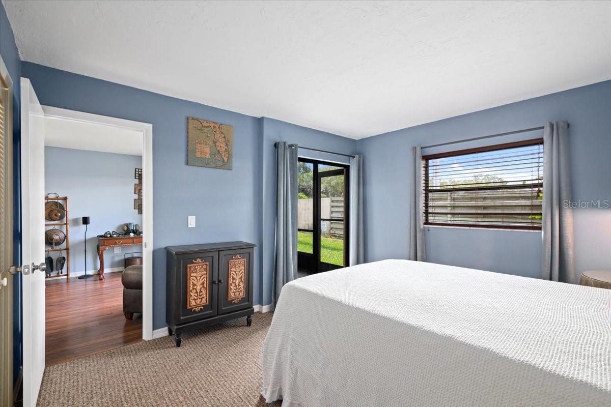 Master Bedroom view with separate entrance to the lanai.