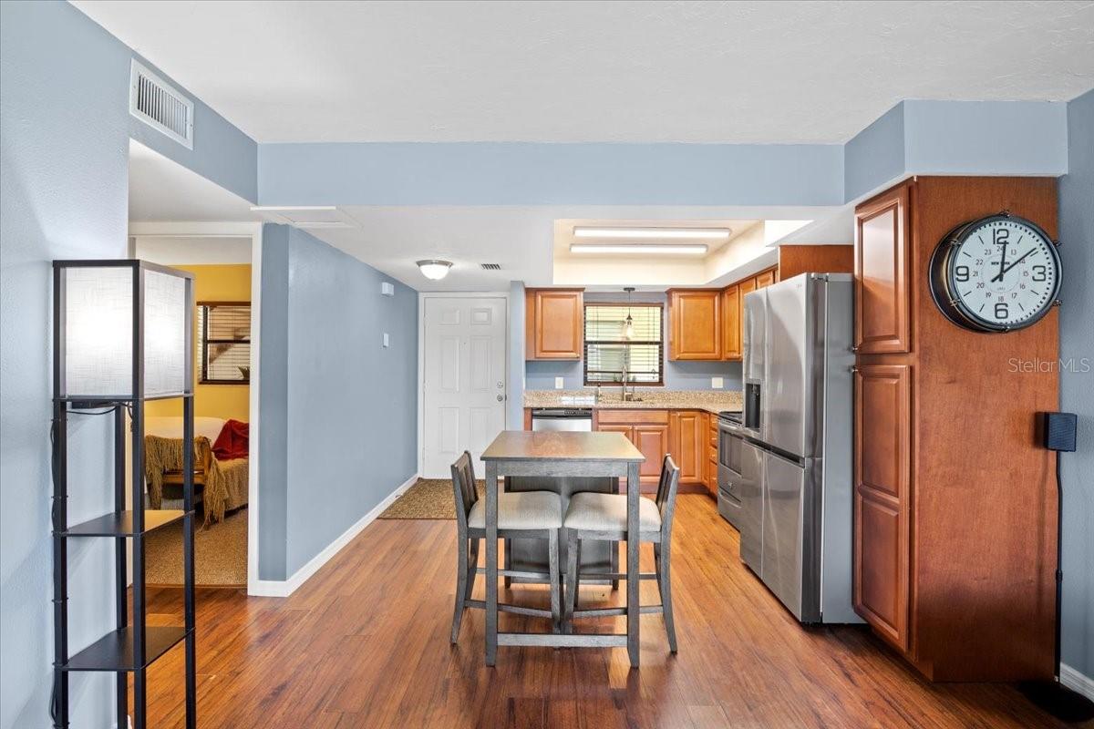 Split floor plan.