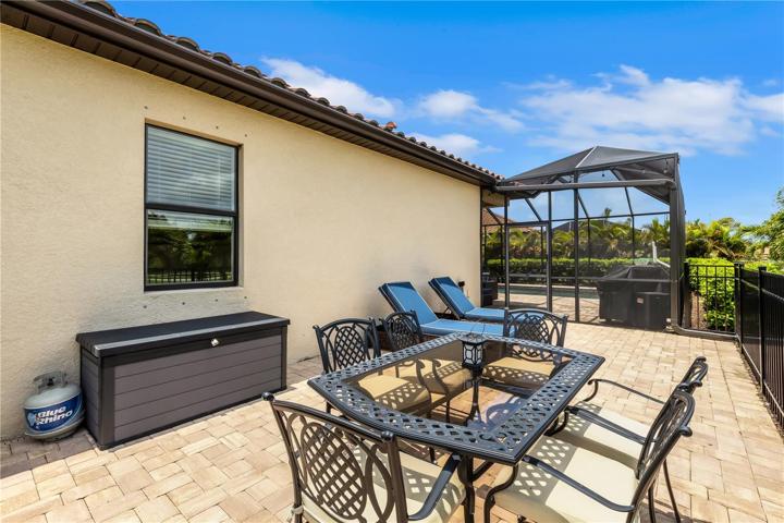 Outdoor dining area