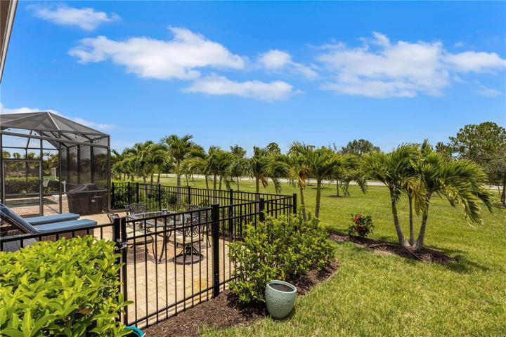 Fenced in area for safety and furry friends