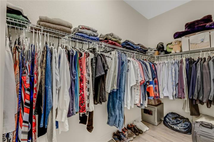 Primary closet