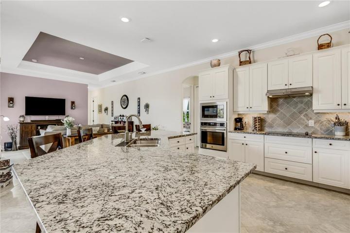 Grey Granite throughout the home