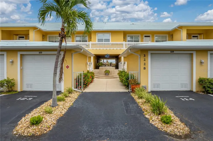 Front of Hibiscus 1Assigned garage & Parking space