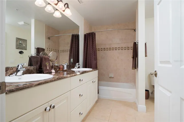 Guest Bath with Double Sinks