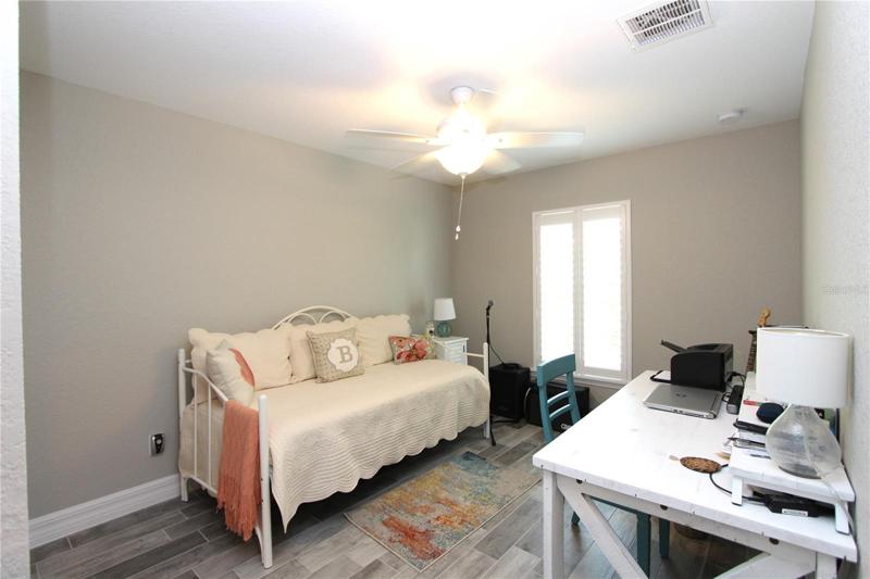 Bedroom 3 has trundle bed and desk