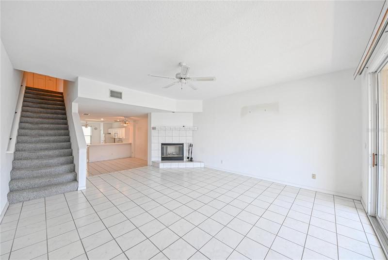 Living Room - on 2nd Floor of Unit