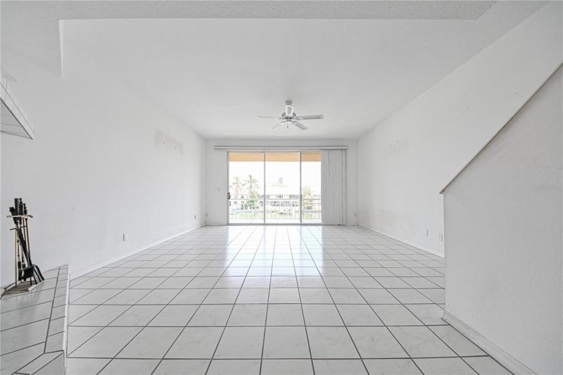 Living Room - on 2nd Floor of Unit