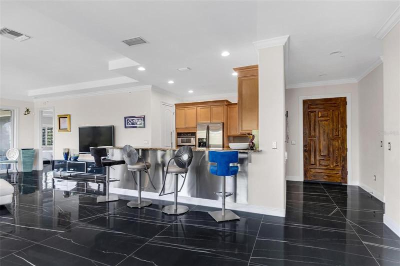 Open concept for entertaining.