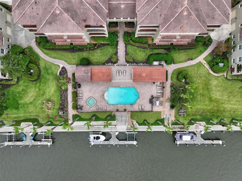 Pool on the salt water canal