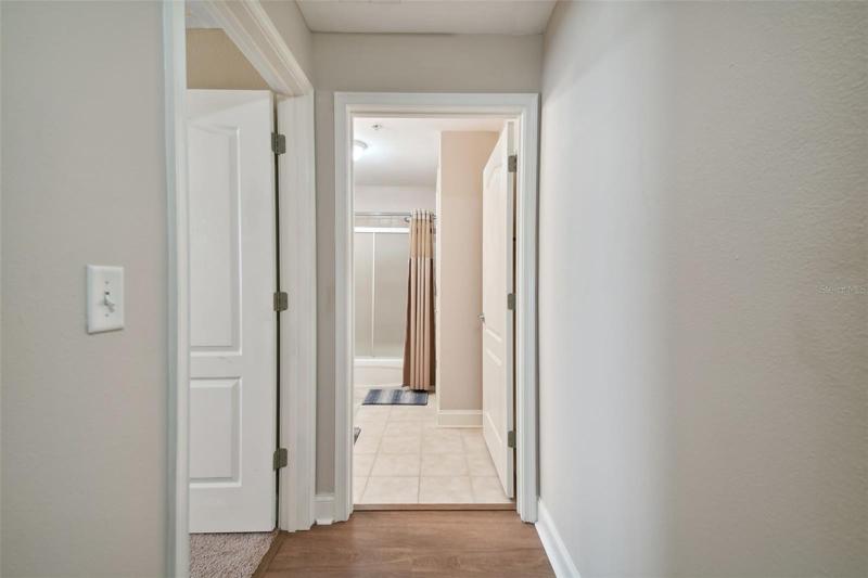 Hall Leading to upstairs Full Bath