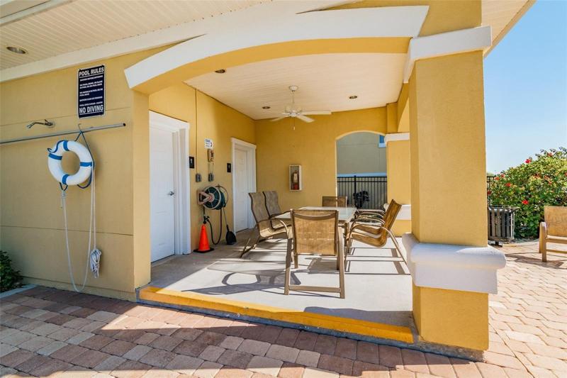 First Level Patio off the garage