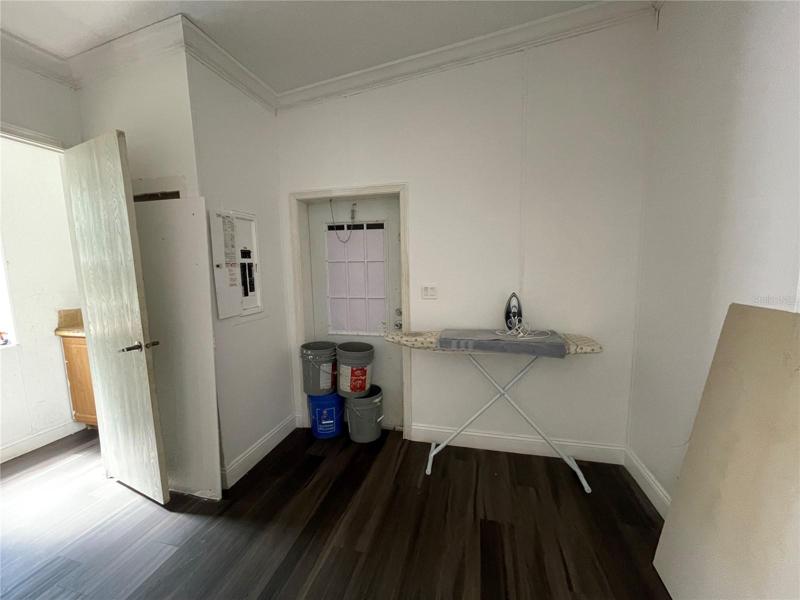 Inside laundry room