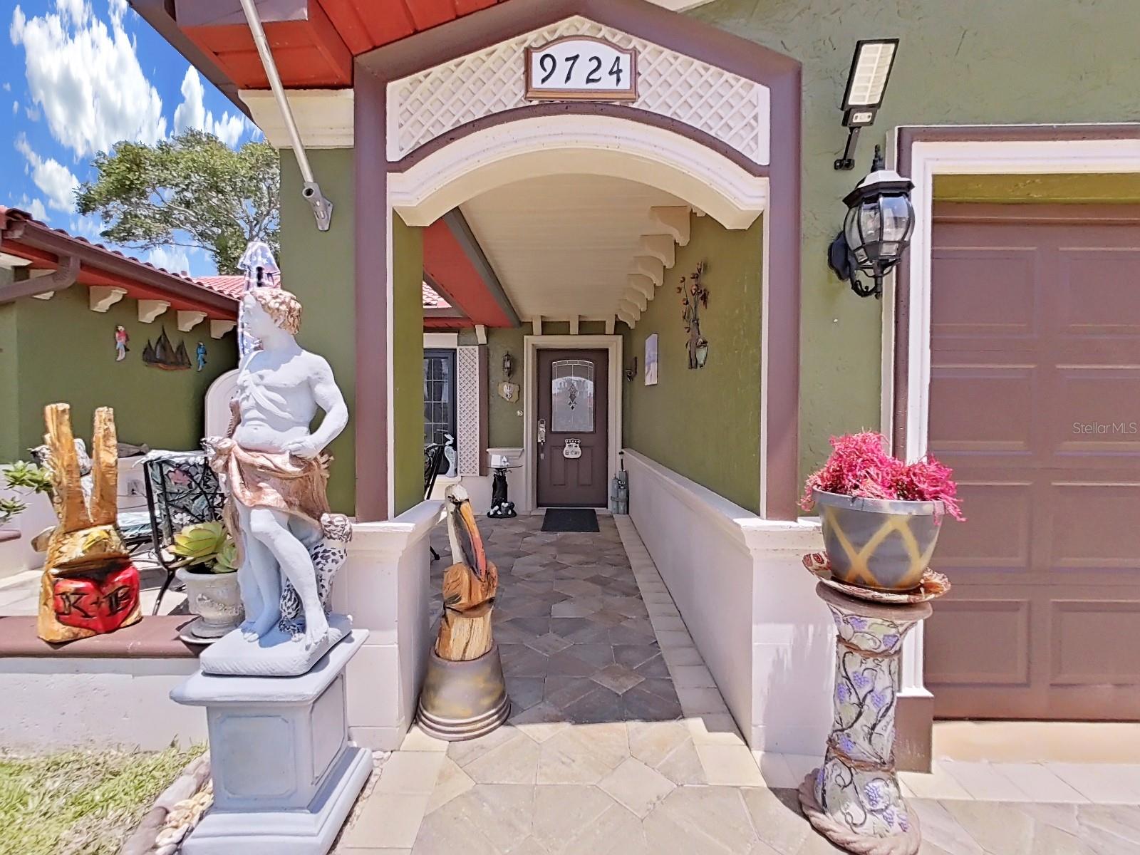 FRONT ENTERANCE - COVERED