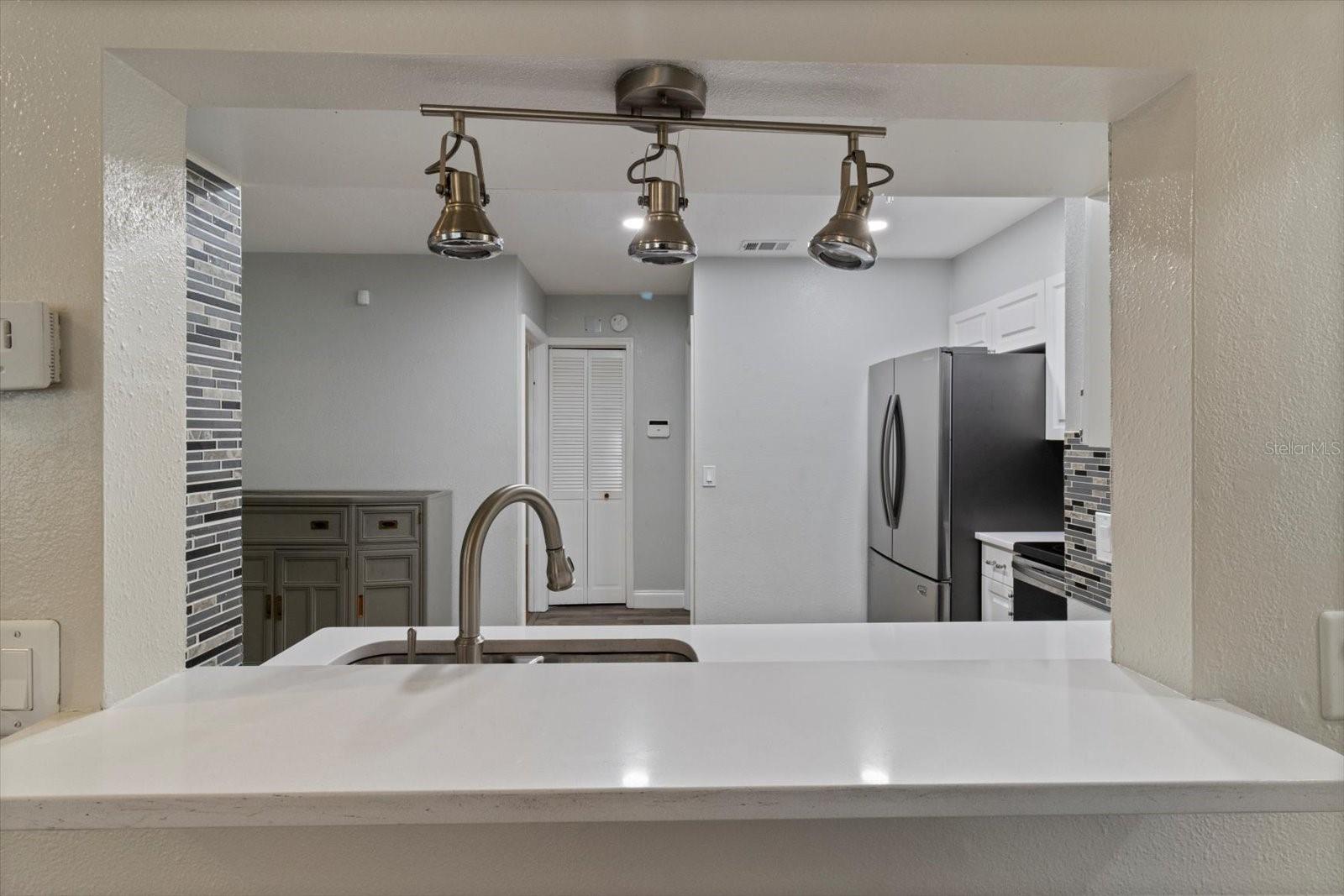 Pass Through Window from Kitchen to Living Room