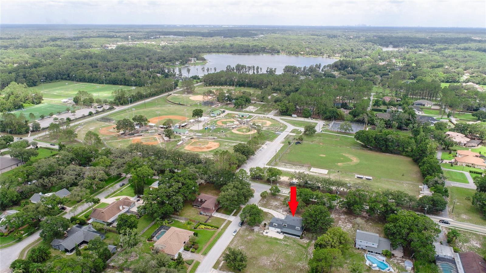 Home is in a great location. Right across from Lutz Nature Park and ball field.