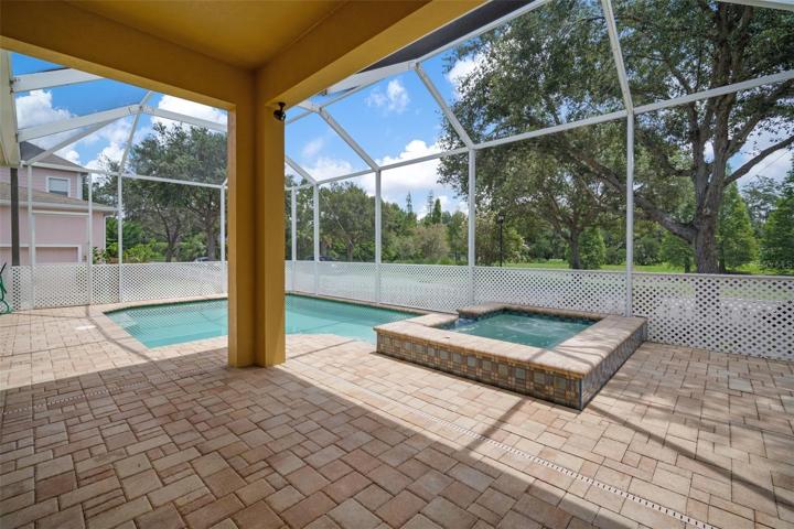 Pool overlooking to conservation!