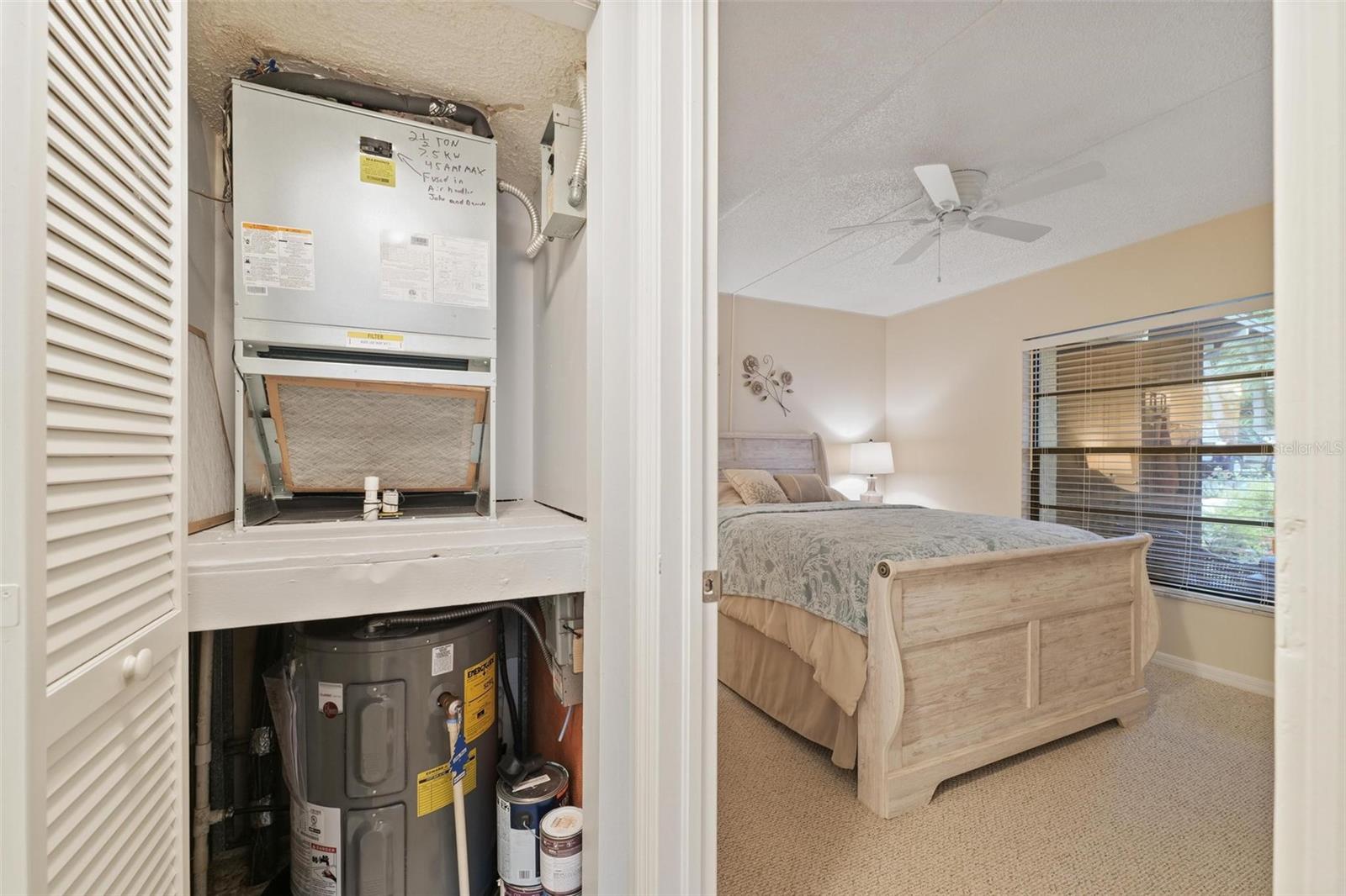HVAC AND WATER HEATER CLOSET