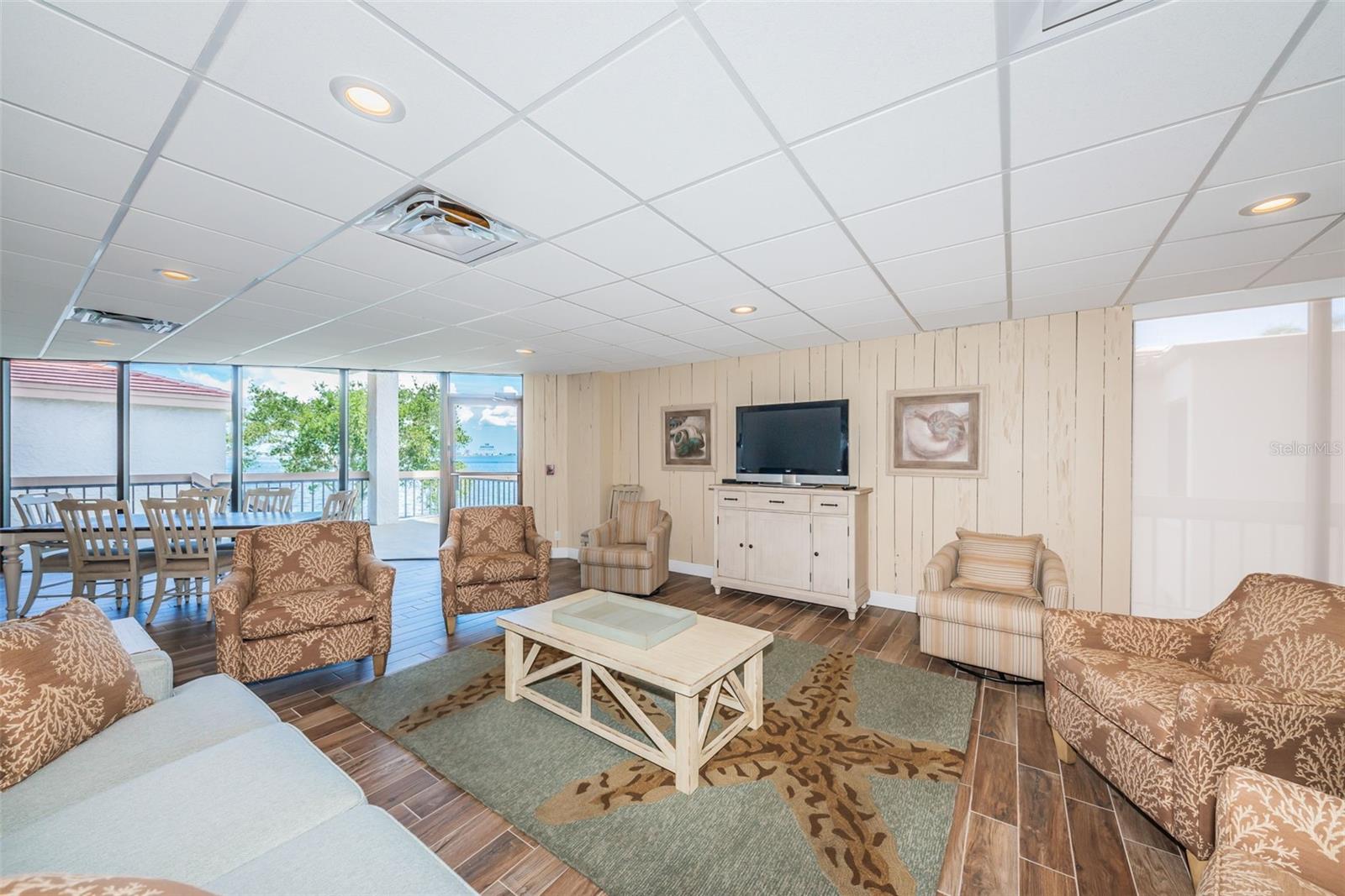 "E" Bldg Rec Room with Views of the Bay