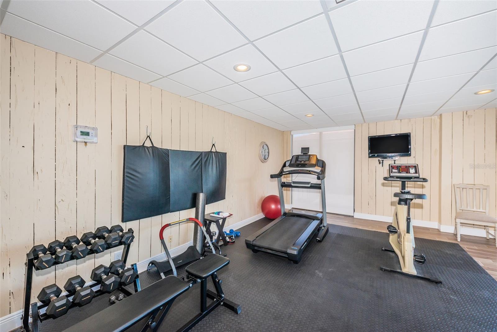 Fitness Area in "E" Bldg Rec Room