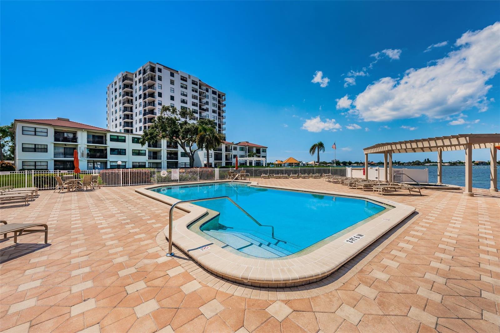 Gorgeous Heated Pool Overlooking the Bay