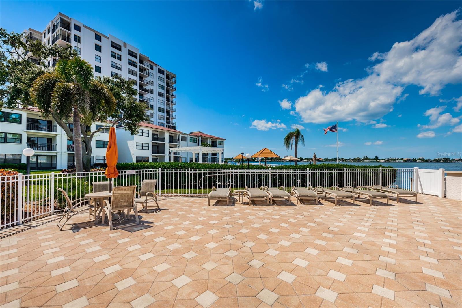 Lots of Places to Sit and Relax at the Pool