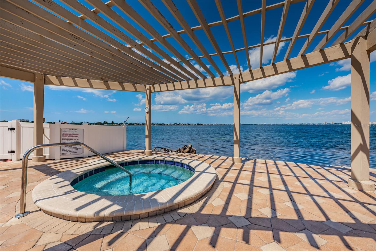 At Day's End, Relax in the Heated Spa