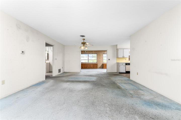 Living room view to the dining area.