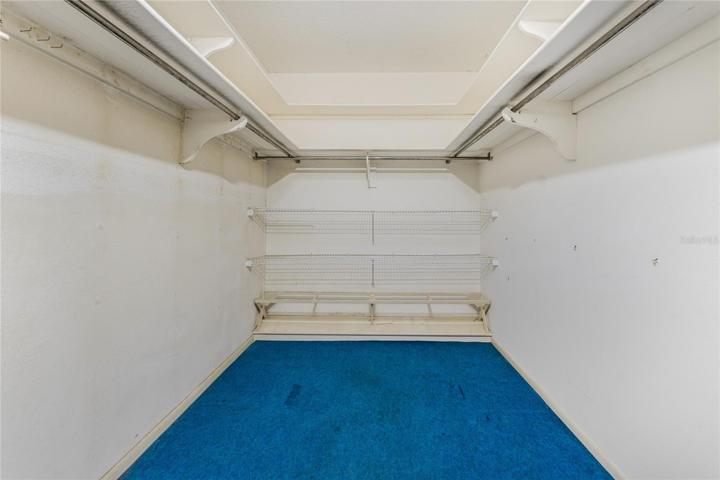 Master bedroom walk in closet.