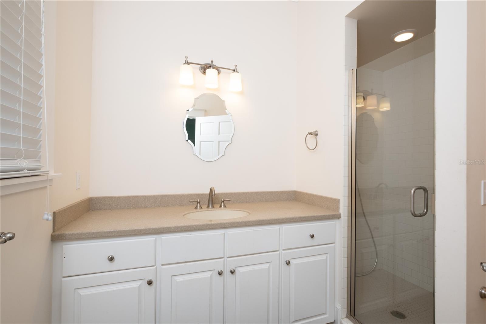 Pool house bathroom
