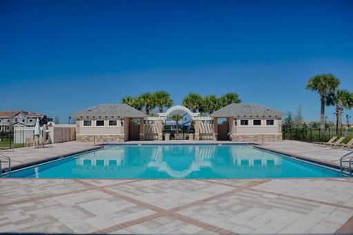 Sparkling community pool.