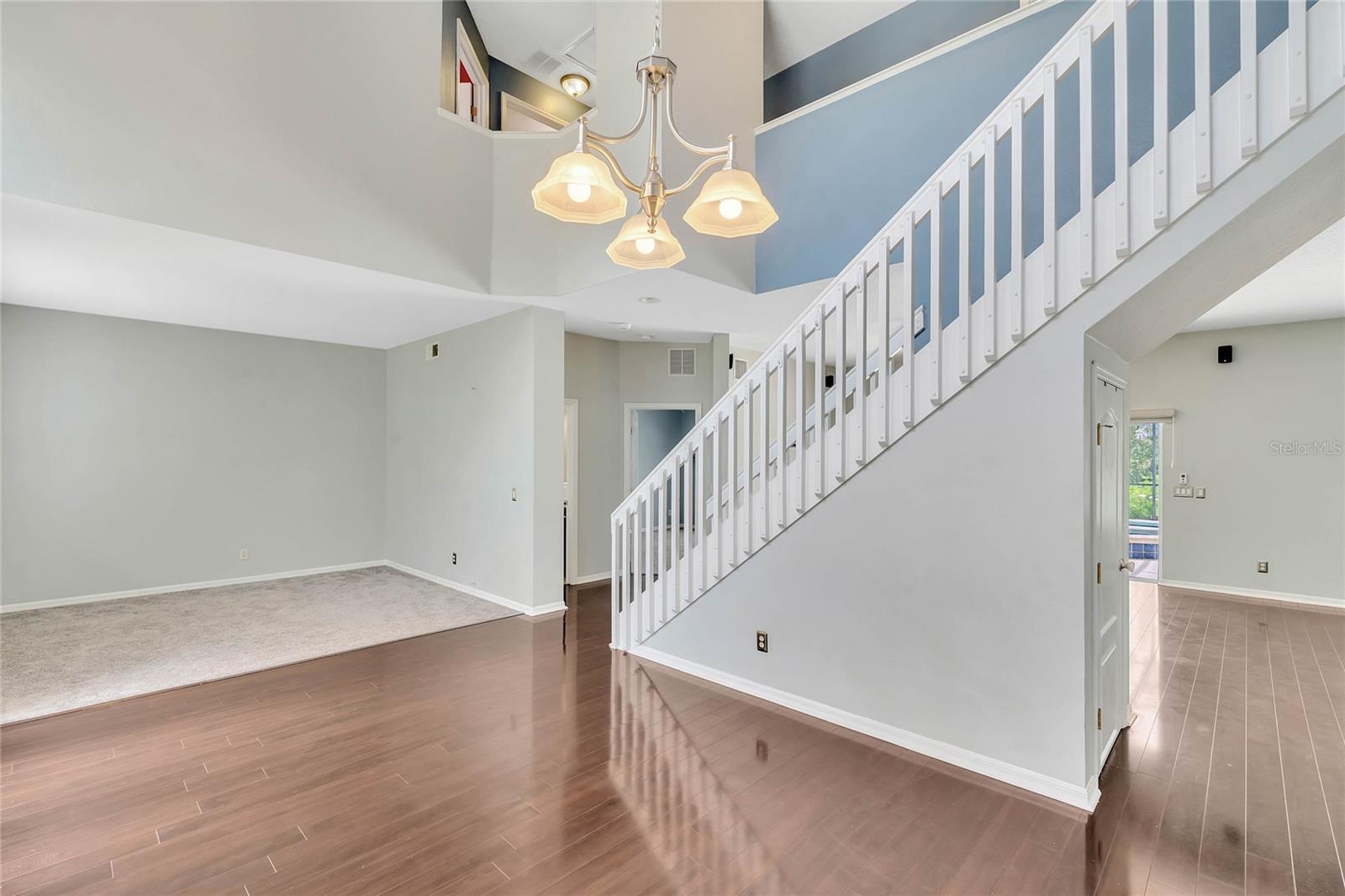 Formal living room and stairs