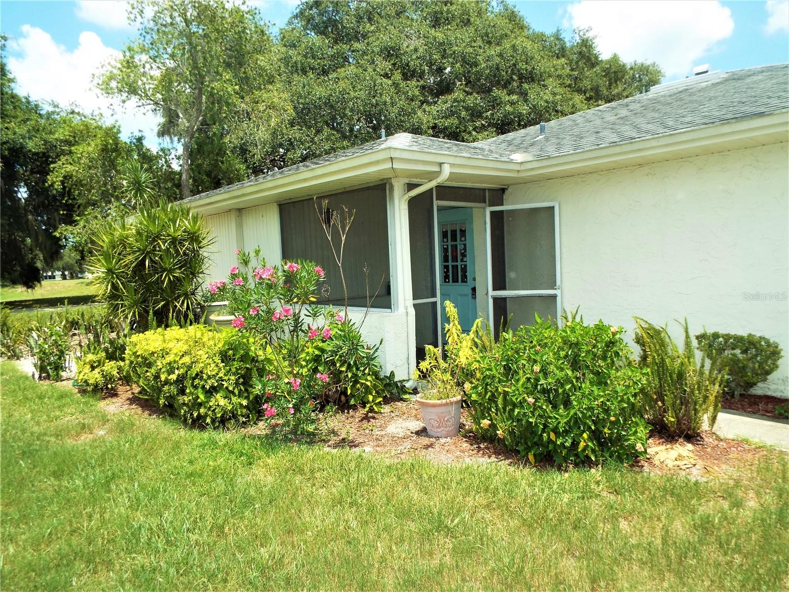 Left side of home