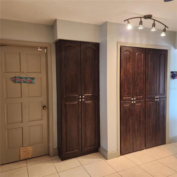 two pantry closets