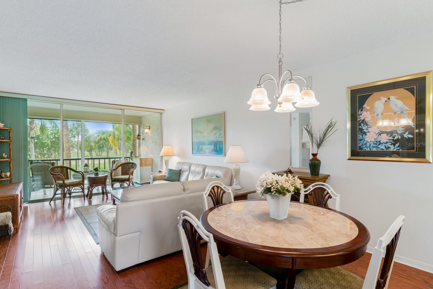Dining room and living room
