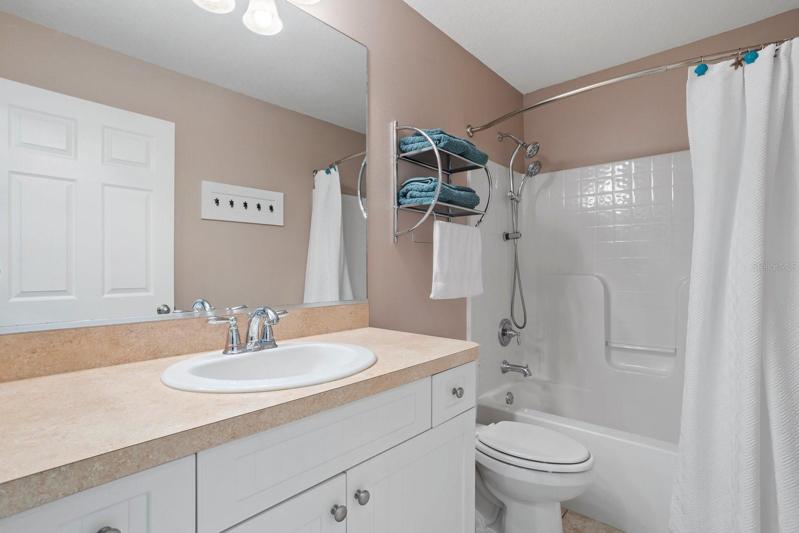 Shared hall bathroom