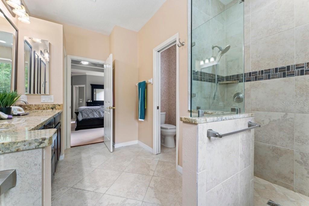 Master bath with dual shower heads