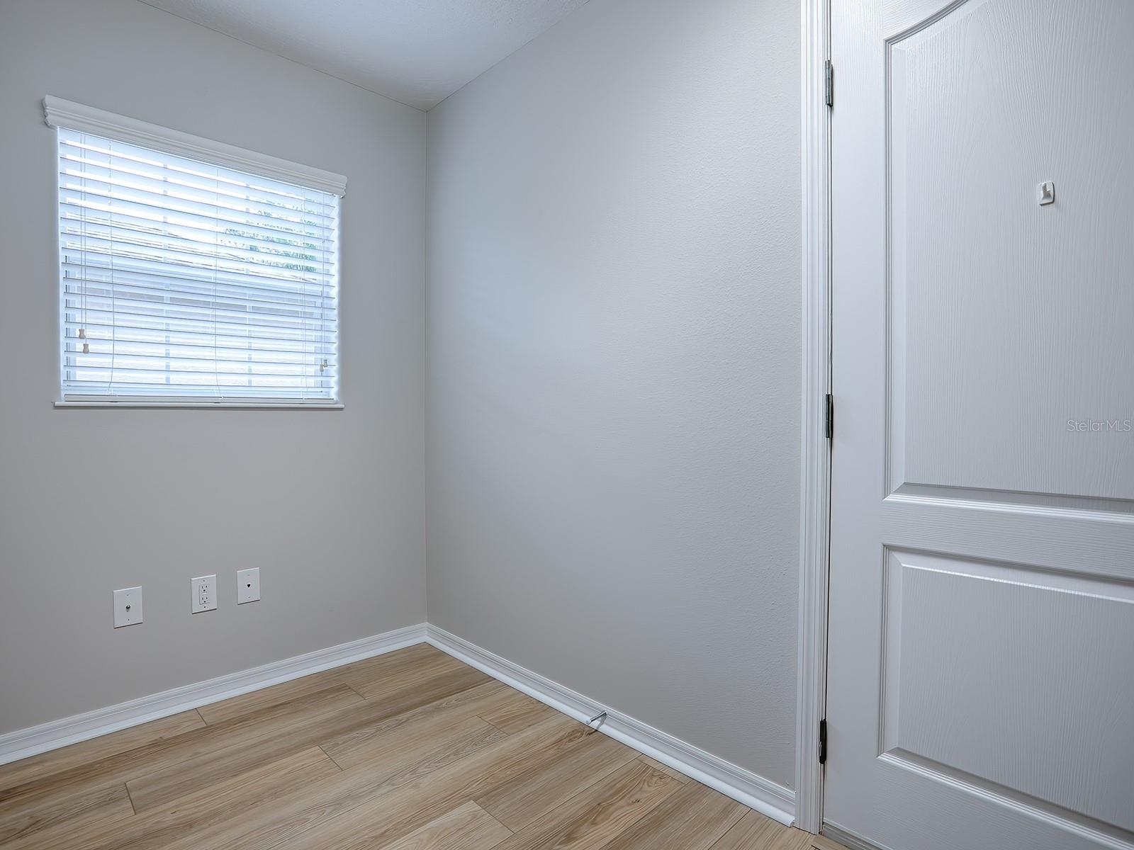 ACROSS FROM THE WASHER AND DRYER IS MORE SPACE FOR EXTRA STORAGE, A PANTRY OR EVEN YOUR COMPUTER DESK!