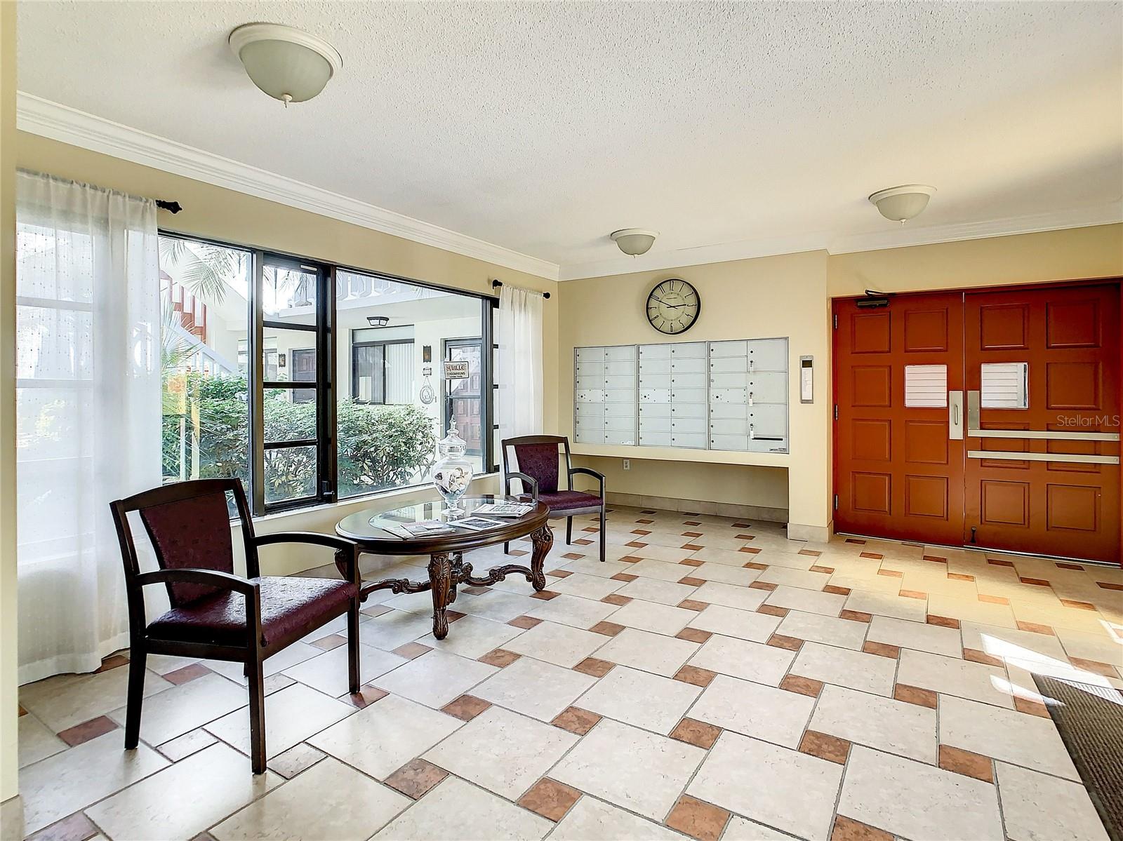 Main entry hall with an elevator