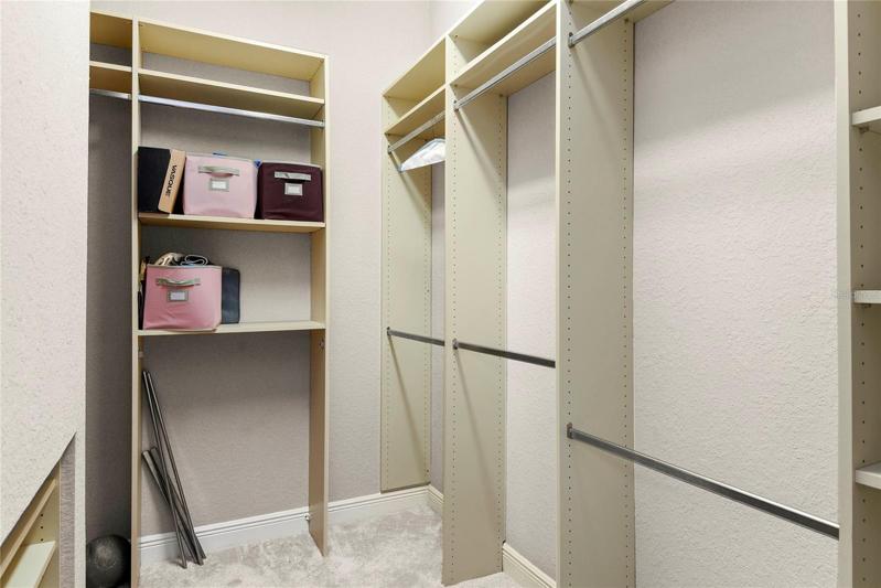 Walk-In Closet #1 for Owner's Suite
